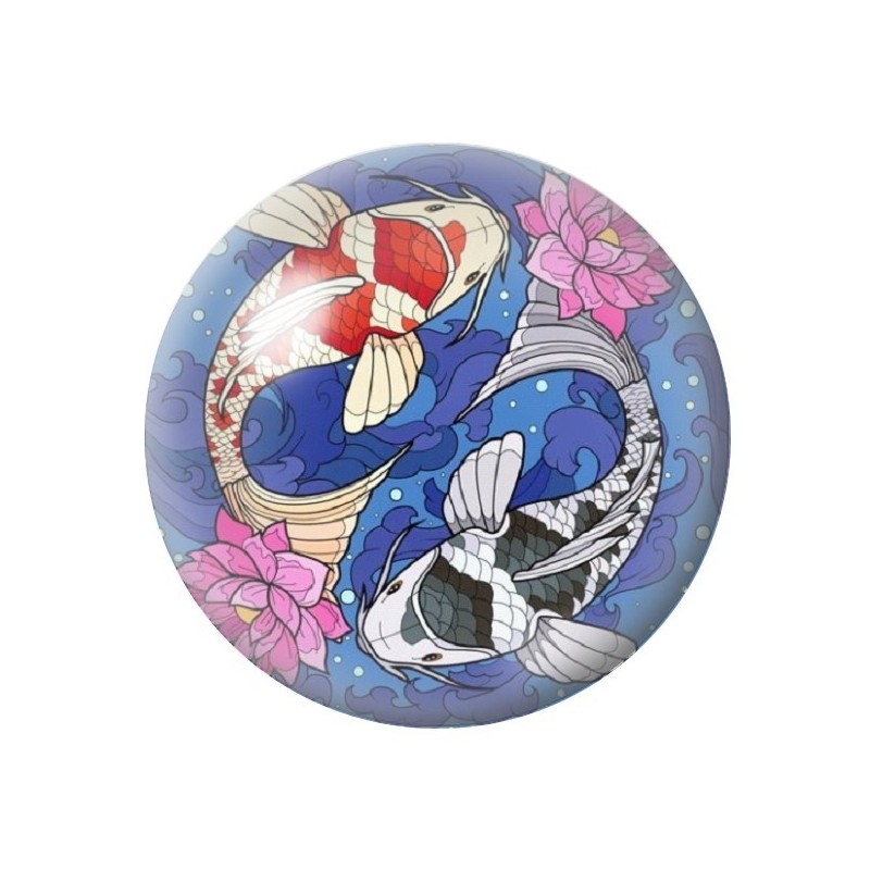 Cabochon en Verre Illustré Mer Été 12 à 25mm