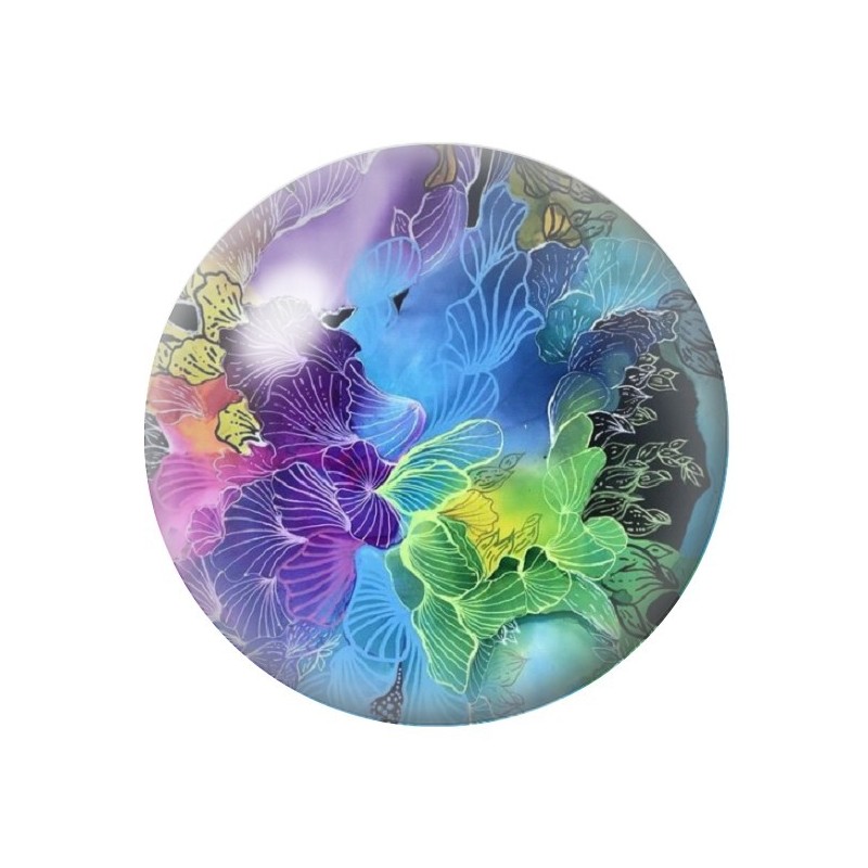 Cabochon en Verre Illustré Mer Été 12 à 25mm