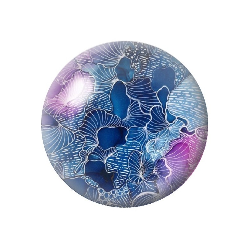 Cabochon en Verre Illustré Mer Été 12 à 25mm