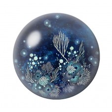 Cabochon en Verre Illustré Mer Été 12 à 25mm pour la création de bijoux fantaisie - DIY