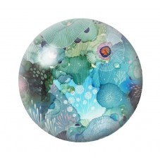 Cabochon en Verre Illustré Mer Été 12 à 25mm pour la création de bijoux fantaisie - DIY