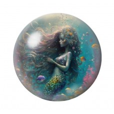 Cabochon en Verre Illustré Mer Été 12 à 25mm pour la création de bijoux fantaisie - DIY