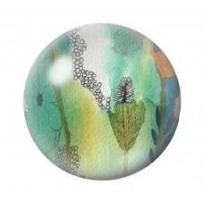 Cabochon en Verre Illustré Mer Été 12 à 25mm pour la création de bijoux fantaisie - DIY
