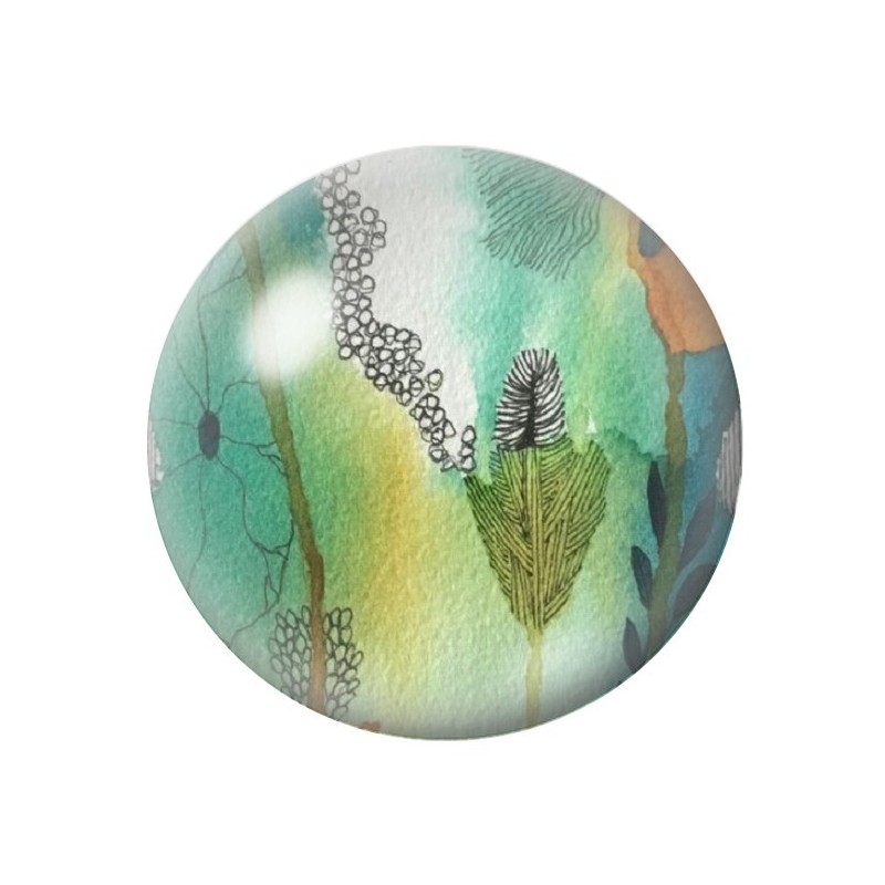 Cabochon en Verre Illustré Mer Été 12 à 25mm