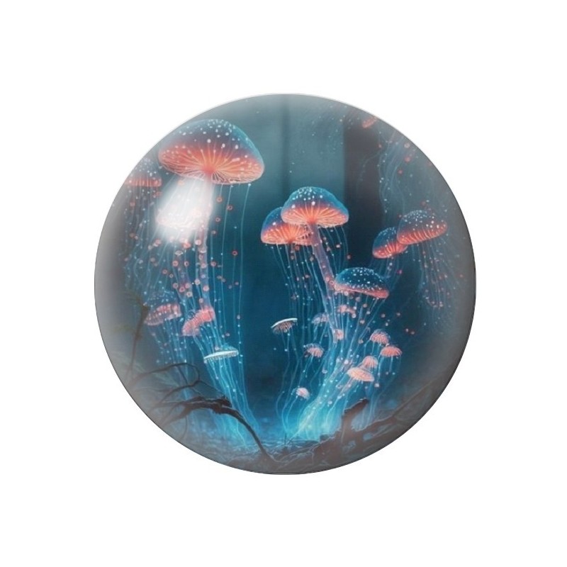 Cabochon en Verre Illustré Mer Été 12 à 25mm