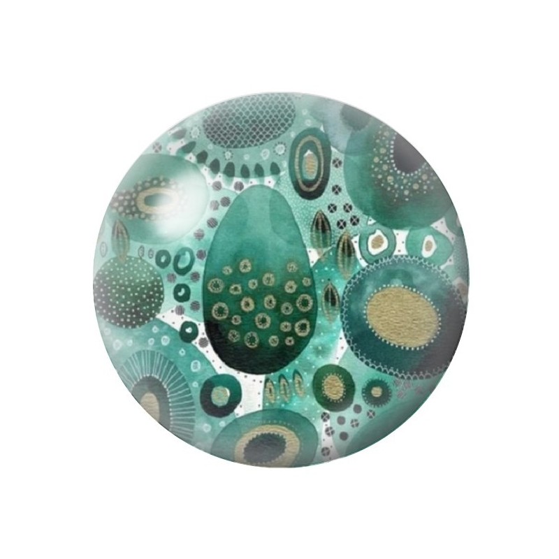 Cabochon en Verre Illustré Mer Été 12 à 25mm