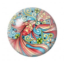 Cabochon en Verre Illustré Mer Été 12 à 25mm pour la création de bijoux fantaisie - DIY