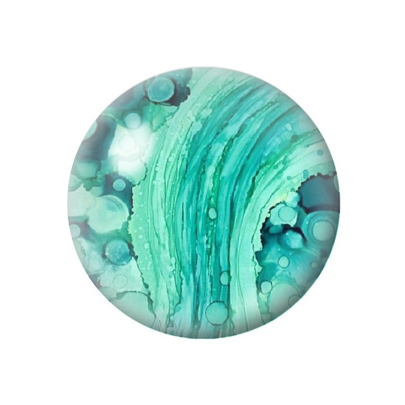 Cabochon en Verre Illustré Mer Été 12 à 25mm