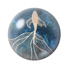 Cabochon en Verre Illustré Mer Été 12 à 25mm pour la création de bijoux fantaisie - DIY