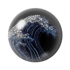 Cabochon en Verre Illustré Mer Été 12 à 25mm pour la création de bijoux fantaisie - DIY