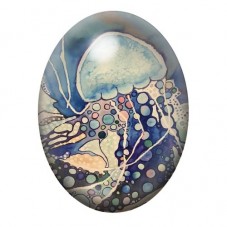 Cabochon en Verre Illustré Mer, Été 13x18, 18x25 ou 30x40mm  pour la Création de Bijoux Fantaisie - DIY
