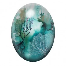 Cabochon en Verre Illustré Mer, Été 13x18, 18x25 ou 30x40mm  pour la Création de Bijoux Fantaisie - DIY