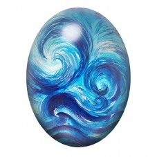 Cabochon en Verre Illustré Mer, Été 13x18, 18x25 ou 30x40mm  pour la Création de Bijoux Fantaisie - DIY
