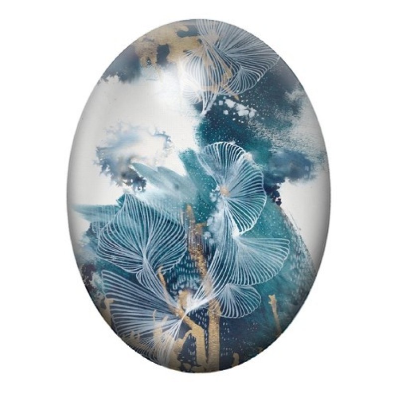 Cabochon en Verre Illustré Mer, Été 13x18, 18x25 ou 30x40mm
