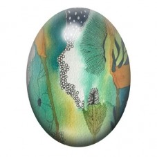 Cabochon en Verre Illustré Mer, Été 13x18, 18x25 ou 30x40mm  pour la Création de Bijoux Fantaisie - DIY