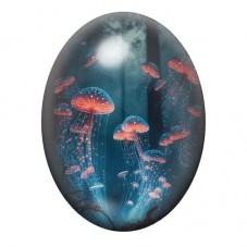Cabochon en Verre Illustré Mer, Été 13x18, 18x25 ou 30x40mm  pour la Création de Bijoux Fantaisie - DIY