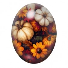 Cabochon en Verre Illustré Citrouille Halloween 13x18, 18x25 ou 30x40mm  pour la Création de Bijoux Fantaisie - DIY