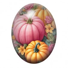 Cabochon en Verre Illustré Citrouilles Halloween 13x18, 18x25 ou 30x40mm  pour la Création de Bijoux Fantaisie - DIY