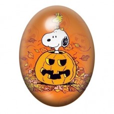 Cabochon en Verre Illustré Snoopy Halloween 13x18, 18x25 ou 30x40mm  pour la Création de Bijoux Fantaisie - DIY