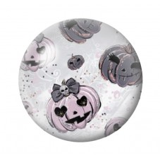 Cabochon en Verre Illustré Citrouilles Halloween 12 à 25mm  pour la Création de Bijoux Fantaisie - DIY