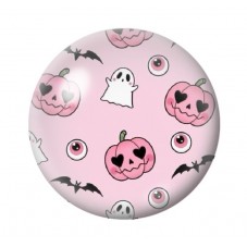 Cabochon en Verre Illustré Halloween 12 à 25mm  pour la Création de Bijoux Fantaisie - DIY