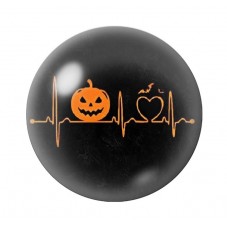 Cabochon en Verre Illustré Pouls Citrouille Halloween 12 à 25mm  pour la Création de Bijoux Fantaisie - DIY