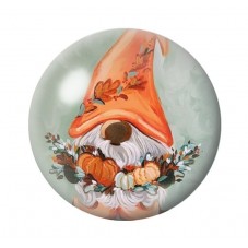 Cabochon en Verre Illustré Gnôme Halloween 12 à 25mm  pour la Création de Bijoux Fantaisie - DIY