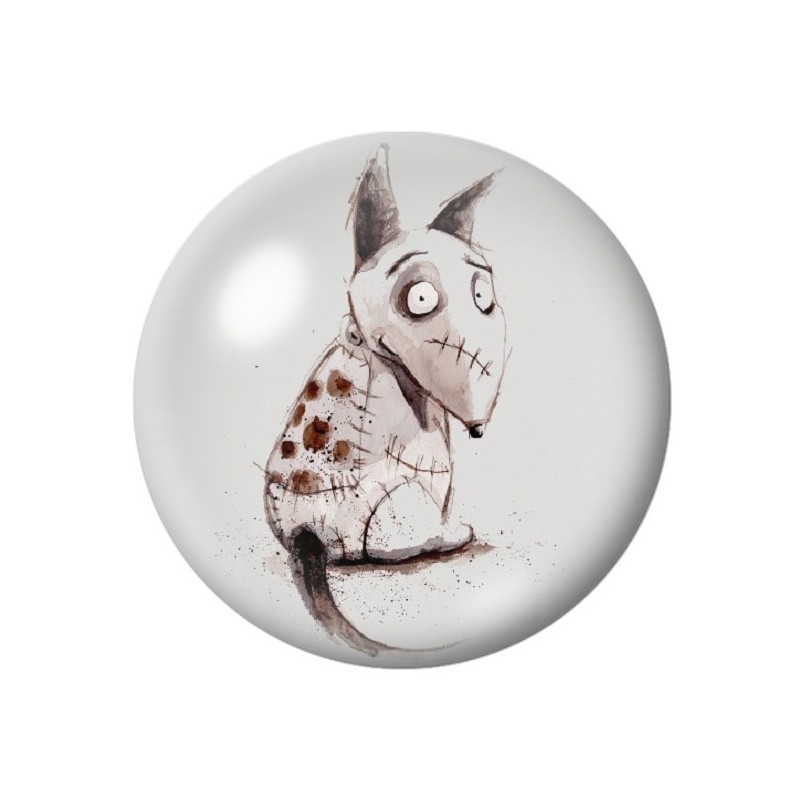 Cabochon en Verre Illustré Frankenweenie Halloween 12 à 25mm