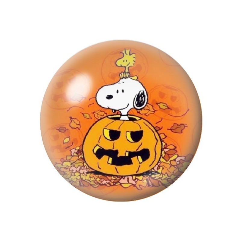 Cabochon en Verre Illustré Snoopy Halloween 12 à 25mm