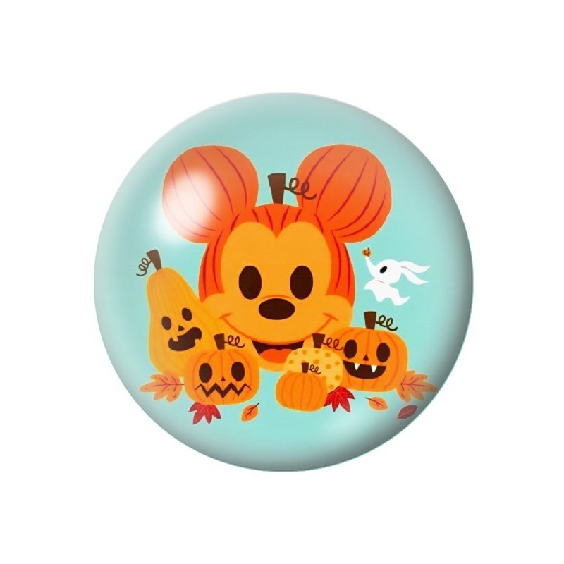 Cabochon en Verre Illustré Mickey Halloween 12 à 25mm