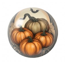 Cabochon en Verre Illustré Citrouilles Halloween 12 à 25mm  pour la Création de Bijoux Fantaisie - DIY