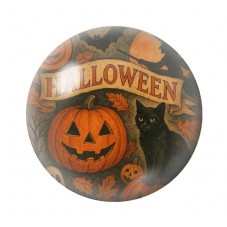 Cabochon en Verre Illustré Halloween 12 à 25mm  pour la Création de Bijoux Fantaisie - DIY