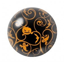 Cabochon en Verre Illustré Halloween 12 à 25mm  pour la Création de Bijoux Fantaisie - DIY
