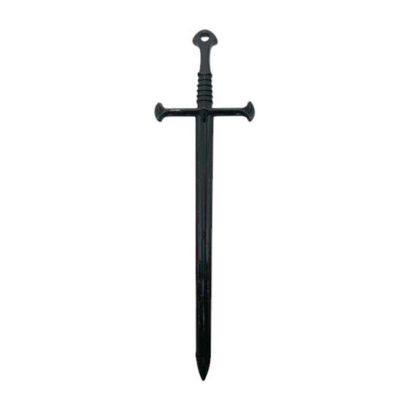 Breloque Pendentif Épée Noir Gothique 88x25mm