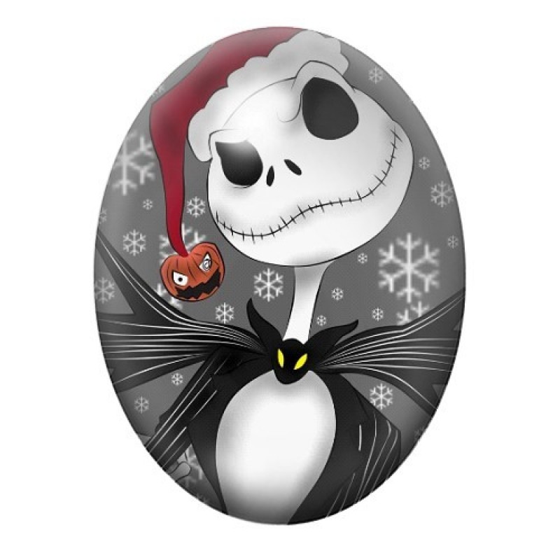 Cabochon en Verre Illustré Jack Noël Gothique 13x18, 18x25 ou 30x40mm