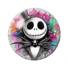 Cabochon en Verre Illustré Jack Gothique 12 à 25mm pour la création de bijoux fantaisie - DIY