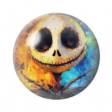 Cabochon en Verre Illustré Jack Gothique 12 à 25mm pour la création de bijoux fantaisie - DIY