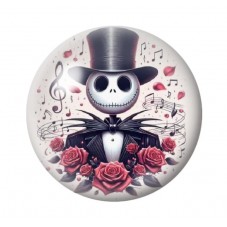 Cabochon en Verre Illustré Jack Gothique 12 à 25mm pour la création de bijoux fantaisie - DIY