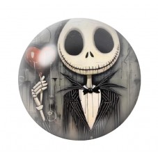 Cabochon en Verre Illustré Jack Gothique 12 à 25mm pour la création de bijoux fantaisie - DIY