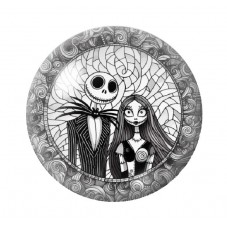 Cabochon en Verre Illustré Jack Gothique 12 à 25mm pour la création de bijoux fantaisie - DIY