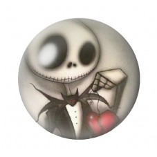 Cabochon en Verre Illustré Jack Gothique 12 à 25mm pour la création de bijoux fantaisie - DIY