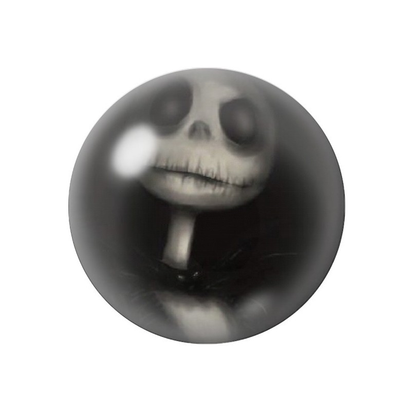 Cabochon en Verre Illustré Jack Gothique 12 à 25mm
