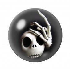 Cabochon en Verre Illustré Jack Gothique 12 à 25mm pour la création de bijoux fantaisie - DIY