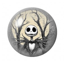 Cabochon en Verre Illustré Jack Gothique 12 à 25mm pour la création de bijoux fantaisie - DIY