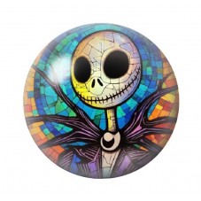 Cabochon en Verre Illustré Jack Gothique 12 à 25mm pour la création de bijoux fantaisie - DIY