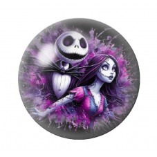 Cabochon en Verre Illustré Jack Gothique 12 à 25mm pour la création de bijoux fantaisie - DIY