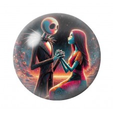 Cabochon en Verre Illustré Jack Gothique 12 à 25mm pour la création de bijoux fantaisie - DIY