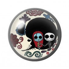 Cabochon en Verre Illustré Jack Gothique 12 à 25mm pour la création de bijoux fantaisie - DIY