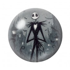 Cabochon en Verre Illustré Jack Gothique 12 à 25mm pour la création de bijoux fantaisie - DIY