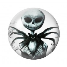 Cabochon en Verre Illustré Jack Gothique 12 à 25mm pour la création de bijoux fantaisie - DIY